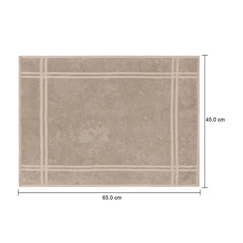 Imagem com medidas do produto TOALHA DE PISO 65 CM X 45 CM ESSENZA