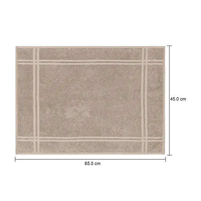 TOALHA DE PISO 65 CM X 45 CM ESSENZA - CAMELO - Foto 5