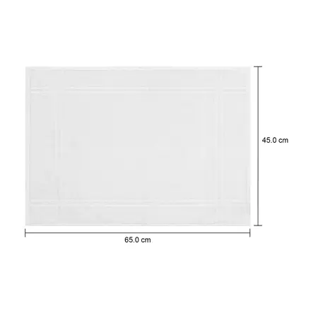 Imagem com medidas do produto TOALHA DE PISO 65 CM X 45 CM ESSENZA