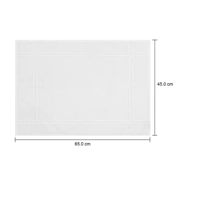 TOALHA DE PISO 65 CM X 45 CM ESSENZA - BRANCO - Foto 4