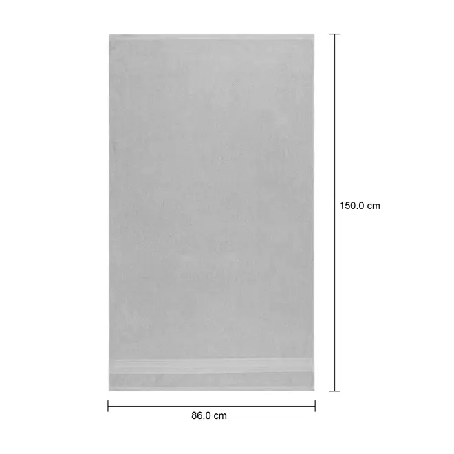 TOALHA DE BANHO GIGANTE 1,50 M X 86 CM ESSENZA - CINZA CLARO - Foto 11