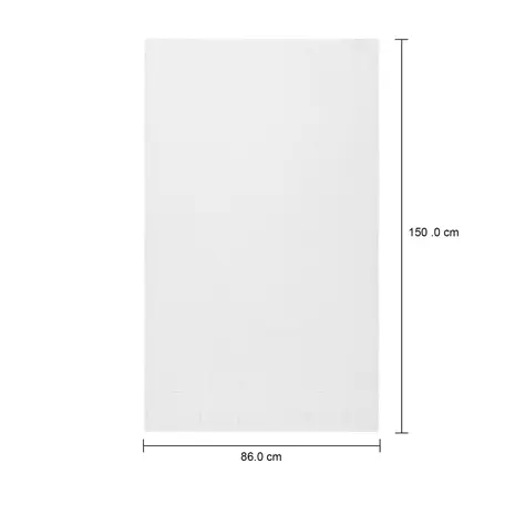 Imagem com medidas do produto TOALHA DE BANHO GIGANTE 1,50 M X 86 CM ESSENZA
