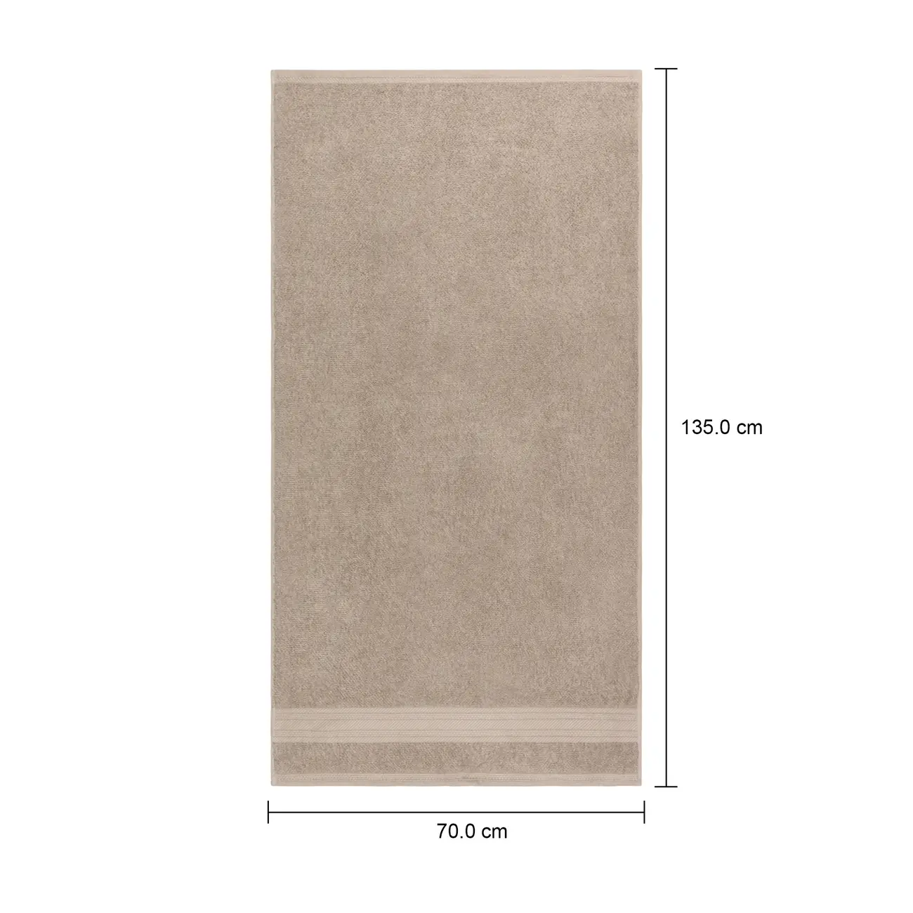TOALHA DE BANHO 1,35 M X 70 CM ESSENZA - CAMELO - Foto 6