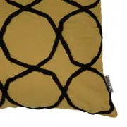 CAPA PARA ALMOFADA 50 CM X 30 CM EMBROIDERY - CAQUI/PRETO - Foto 2