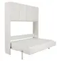 CAMA DE CASAL DOBRÁVEL 1,38 M COM ARMÁRIO 4 PORTAS FLIP - BRANCO - Foto 1