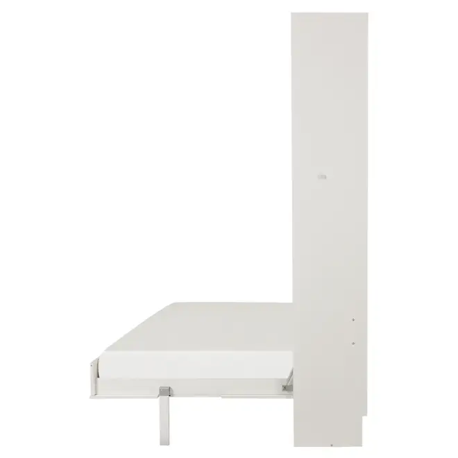 CAMA DE CASAL DOBRÁVEL 1,38 M COM ARMÁRIO 4 PORTAS FLIP - BRANCO - Foto 7