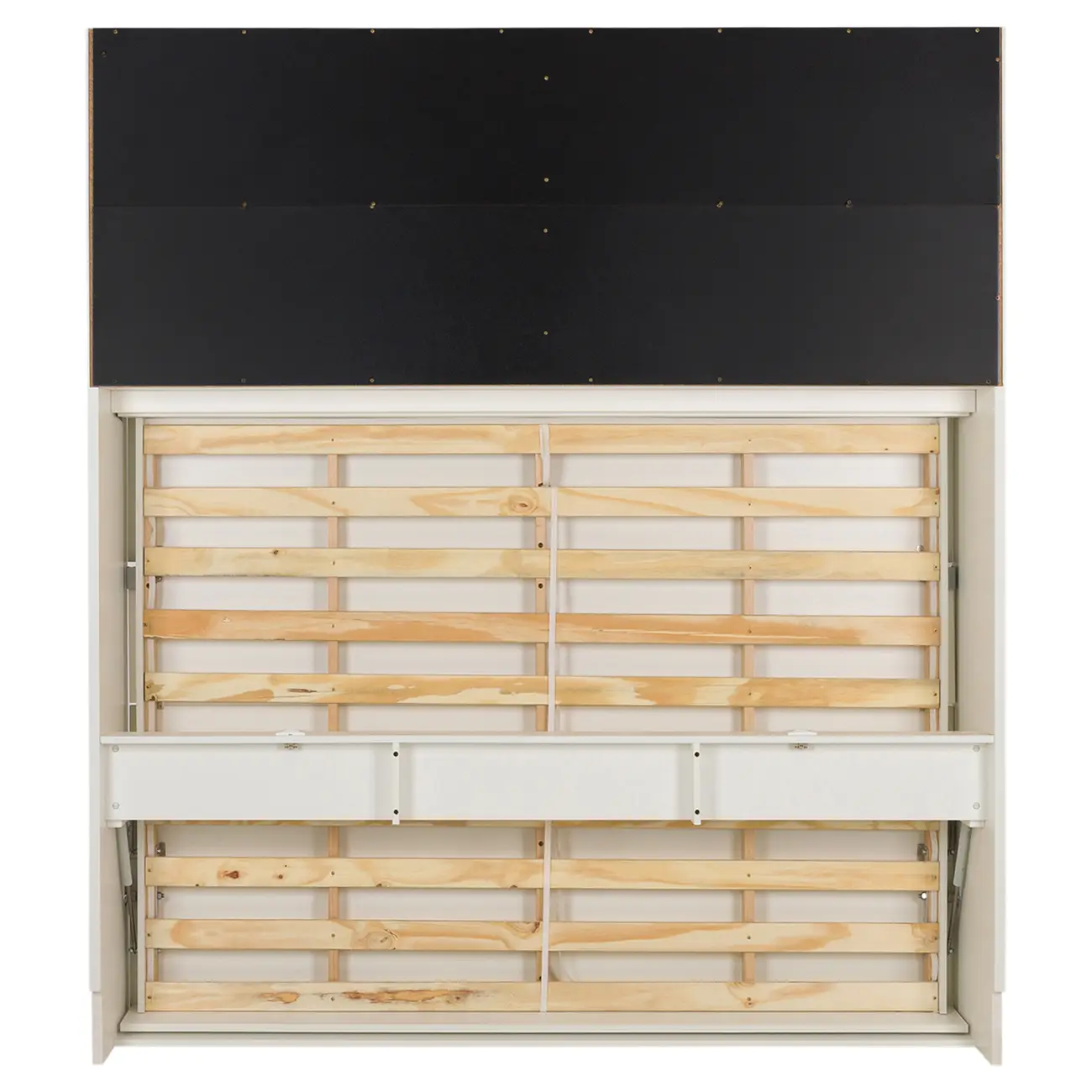 CAMA DE CASAL DOBRÁVEL 1,38 M COM ARMÁRIO 4 PORTAS FLIP - BRANCO - Foto 12