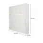 CAMA DE CASAL DOBRÁVEL 1,38 M COM ARMÁRIO 4 PORTAS FLIP - BRANCO - Foto 13