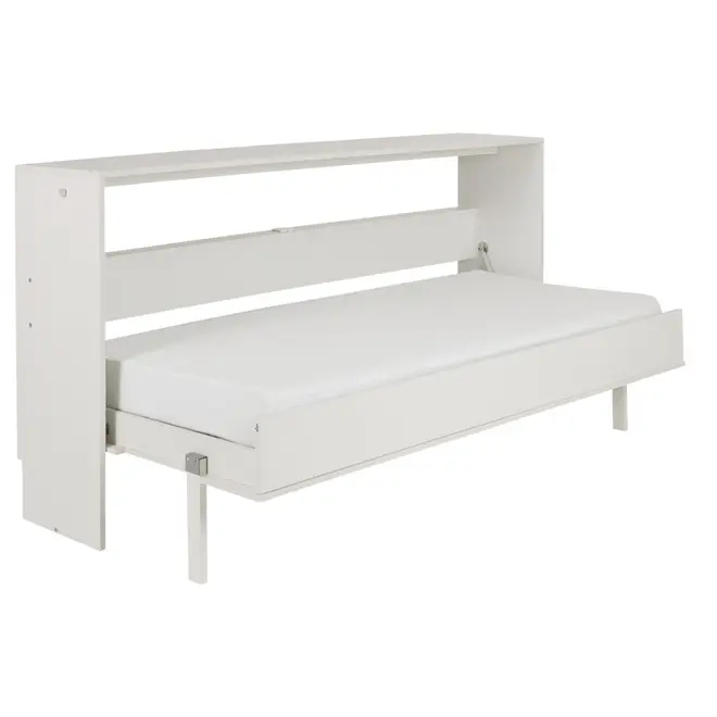 CAMA DE SOLTEIRO DOBRÁVEL 88 COM ESCRIVANINHA 97 CM X 44 CM FLIP - BRANCO - Foto 1