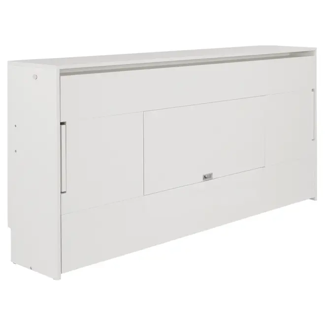 CAMA DE SOLTEIRO DOBRÁVEL 88 COM ESCRIVANINHA 97 CM X 44 CM FLIP - BRANCO - Foto 2