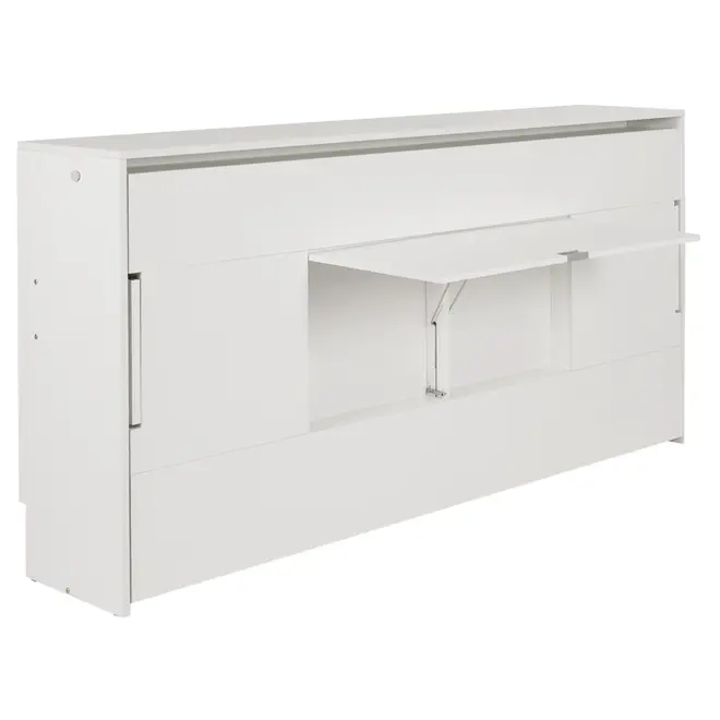 CAMA DE SOLTEIRO DOBRÁVEL 88 COM ESCRIVANINHA 97 CM X 44 CM FLIP - BRANCO - Foto 3
