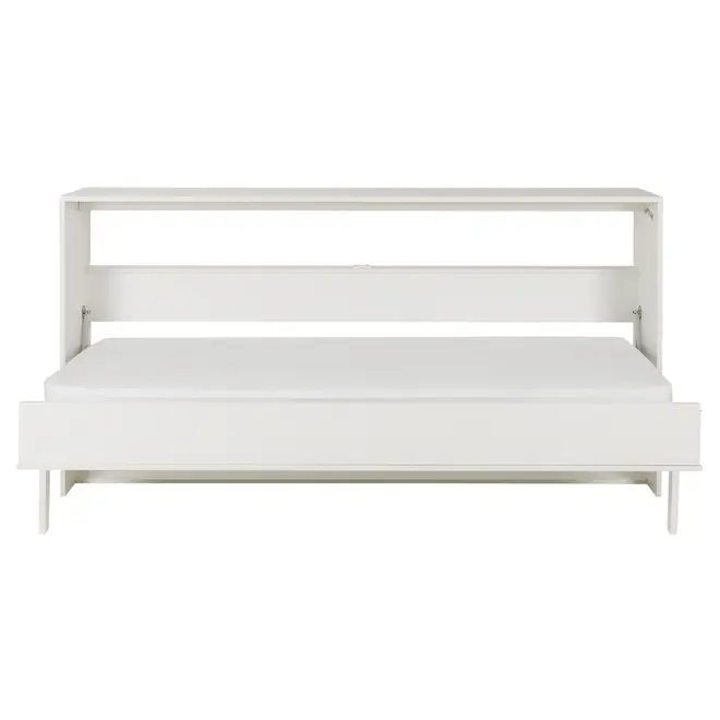 CAMA DE SOLTEIRO DOBRÁVEL 88 COM ESCRIVANINHA 97 CM X 44 CM FLIP - BRANCO - Foto 4