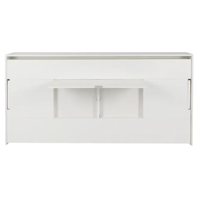 CAMA DE SOLTEIRO DOBRÁVEL 88 COM ESCRIVANINHA 97 CM X 44 CM FLIP - BRANCO - Foto 6