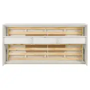 CAMA DE SOLTEIRO DOBRÁVEL 88 COM ESCRIVANINHA 97 CM X 44 CM FLIP - BRANCO - Foto 8