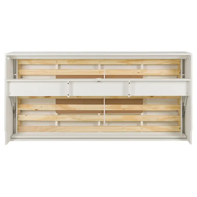 CAMA DE SOLTEIRO DOBRÁVEL 88 COM ESCRIVANINHA 97 CM X 44 CM FLIP - BRANCO - Foto 8