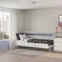 CAMA DE SOLTEIRO DOBRÁVEL 88 COM ESCRIVANINHA 97 CM X 44 CM FLIP - BRANCO - Foto 11