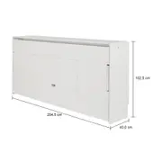 CAMA DE SOLTEIRO DOBRÁVEL 88 COM ESCRIVANINHA 97 CM X 44 CM FLIP - BRANCO - Foto 10