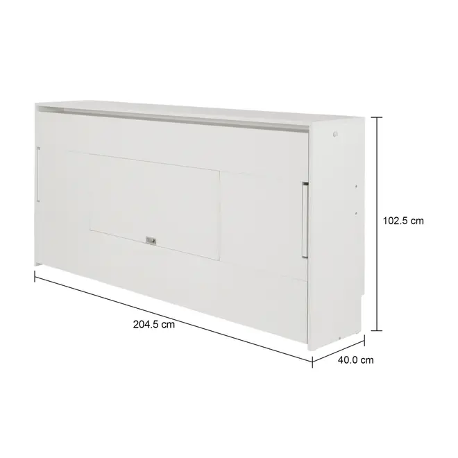CAMA DE SOLTEIRO DOBRÁVEL 88 COM ESCRIVANINHA 97 CM X 44 CM FLIP - BRANCO - Foto 10