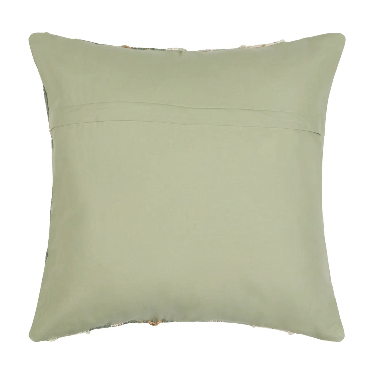 CAPA DE ALMOFADA 45 CM X 45 CM MOALA - SÁLVIA/NATURAL - Foto 3