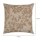 CAPA DE ALMOFADA 45 CM X 45 CM LUNÉVILLE - NATURAL/BEGE - Foto 6