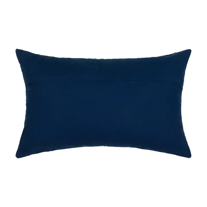 CAPA DE ALMOFADA 50 CM X 30 CM IBIÁ - AZUL/NATURAL - Foto 3