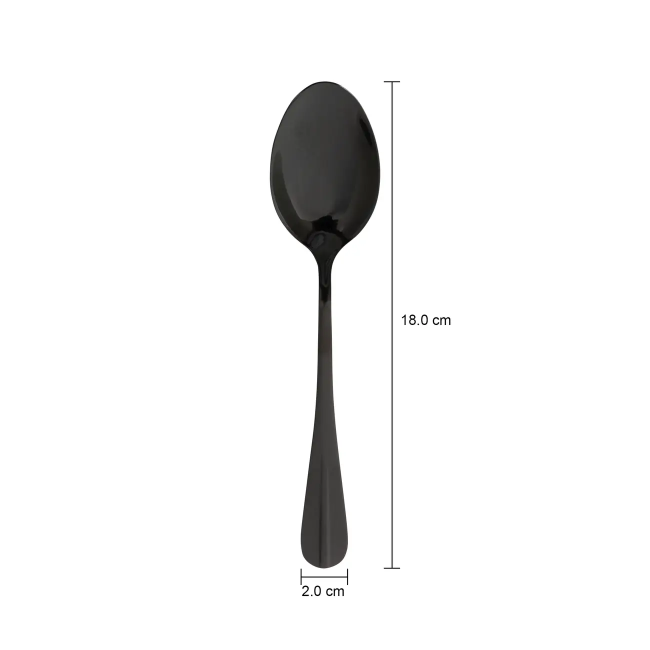 JOGO DE COLHER PARA SOBREMESA 6 PEÇAS LAVELLE - PRETO - Foto 4