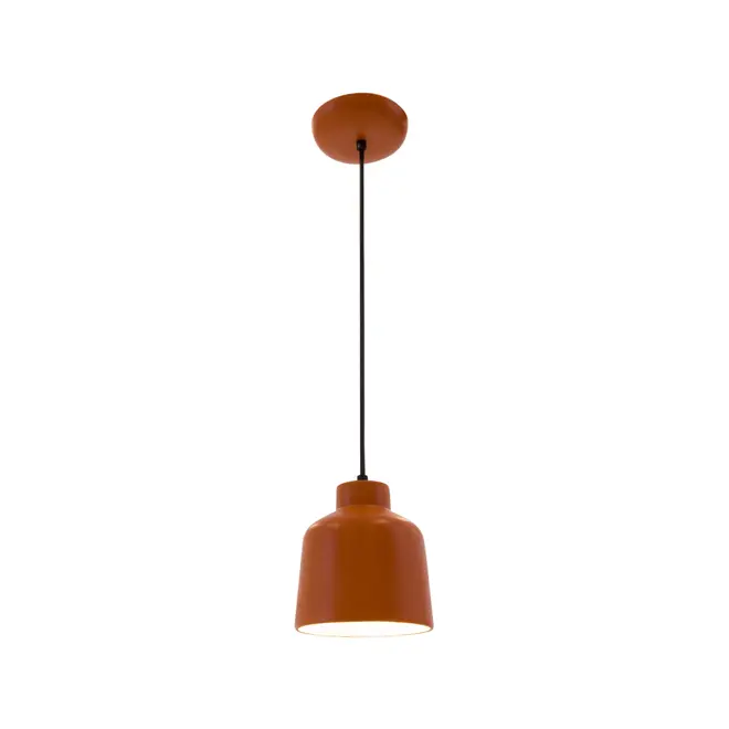 LUMINÁRIA DE TETO KERAMIK - TERRACOTA/PRETO - Foto 2