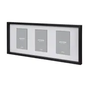 PORTA-RETRATO TRIPLO 10 CMX 15 CM TROIS - PRETO/BRANCO - Foto 2