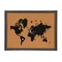 MEMORY-BOARD 42 CM X 32 CM PIN THE WORLD - PRETO/MADEIRA - Foto 3