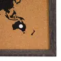 MEMORY-BOARD 42 CM X 32 CM PIN THE WORLD - PRETO/MADEIRA - Foto 4