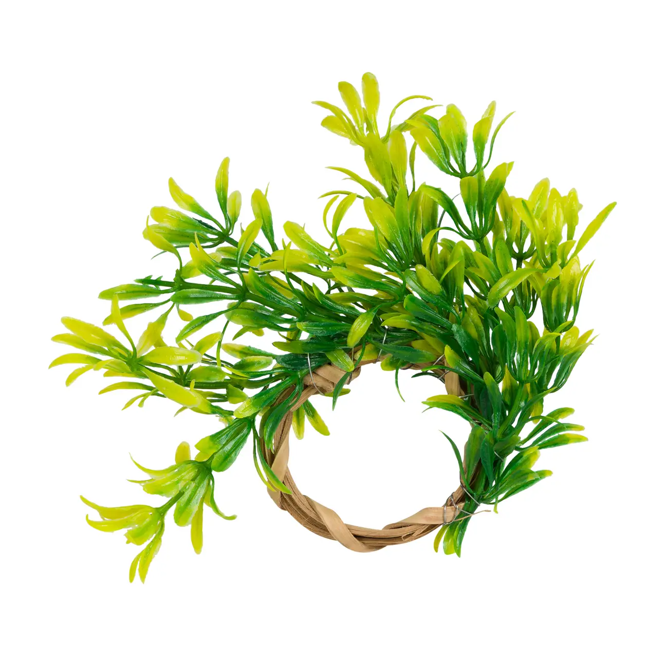 ARGOLA PARA GUARDANAPO CONJUNTO COM 4 PEÇAS TRUE - NATURAL/VERDE - Foto 3