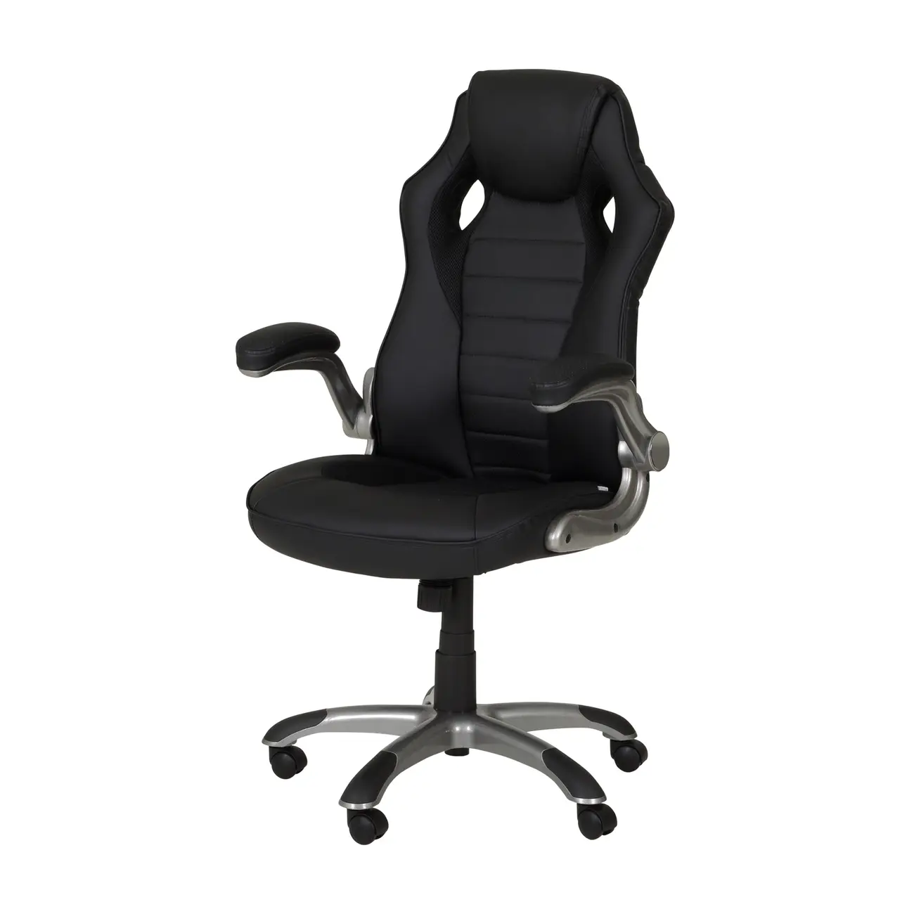 CADEIRA GAMER RACING - PRATA/PRETO - Foto 1