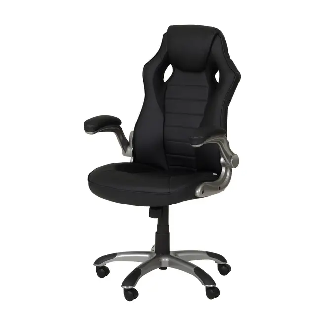 CADEIRA GAMER RACING - PRATA/PRETO - Foto 1