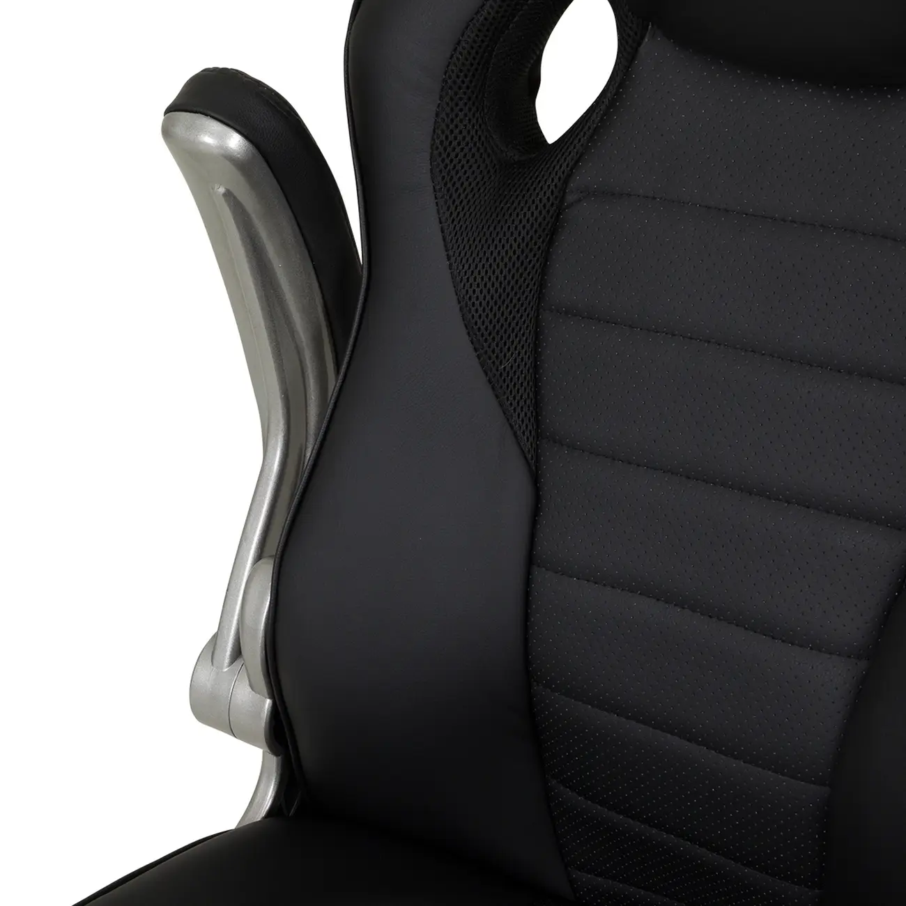 CADEIRA GAMER RACING - PRATA/PRETO - Foto 7