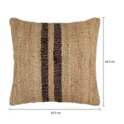ALMOFADA 45 CM X 45 CM MOKALA - NATURAL/PRETO - Foto 5