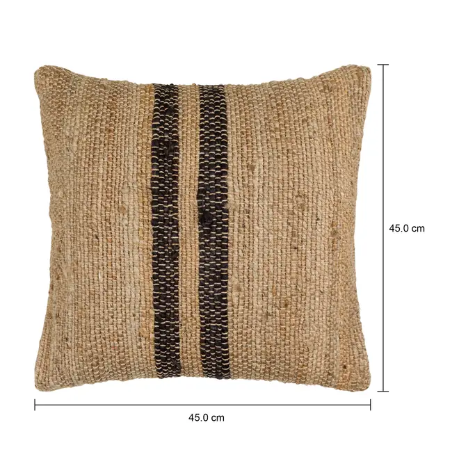 ALMOFADA 45 CM X 45 CM MOKALA - NATURAL/PRETO - Foto 5