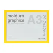 MOLDURA A3 29 CM X 42 CM GRAPHICS - AMARELO - Foto 1