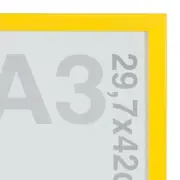 MOLDURA A3 29 CM X 42 CM GRAPHICS - AMARELO - Foto 3