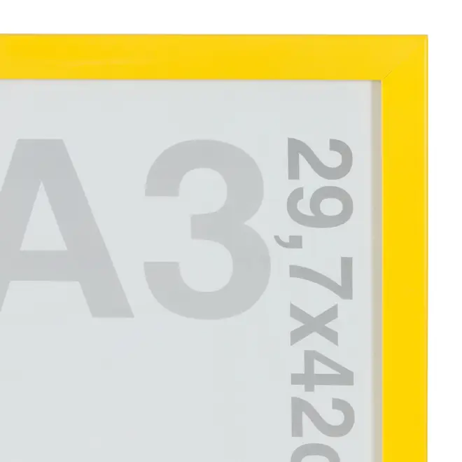 MOLDURA A3 29 CM X 42 CM GRAPHICS - AMARELO - Foto 3