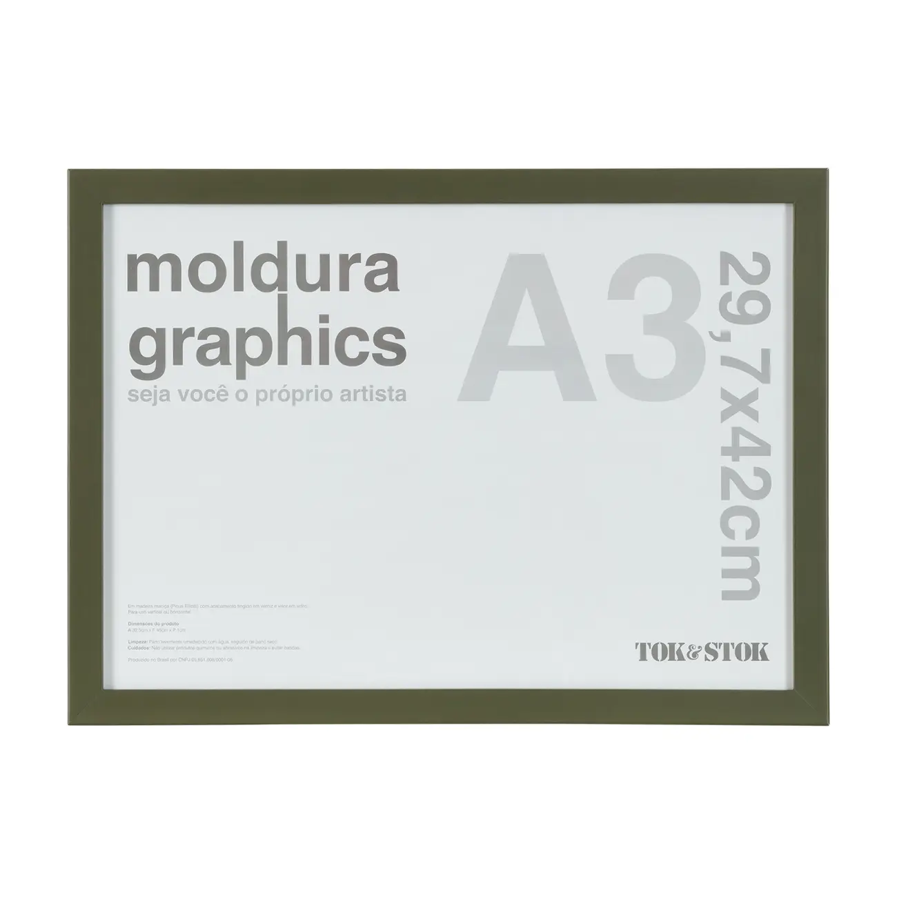 MOLDURA A3 29 CM X 42 CM GRAPHICS - MUSGO - Foto 1