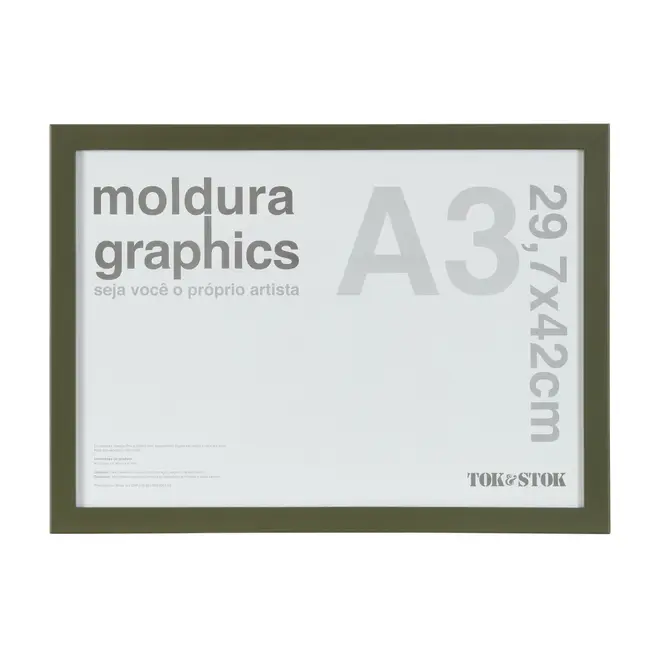 MOLDURA A3 29 CM X 42 CM GRAPHICS - MUSGO - Foto 1