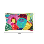 FLORESCER CAPA ALMOFADA 50 CM X 30 CM - SORBET DE MENTA/MULTICOR - Foto 7
