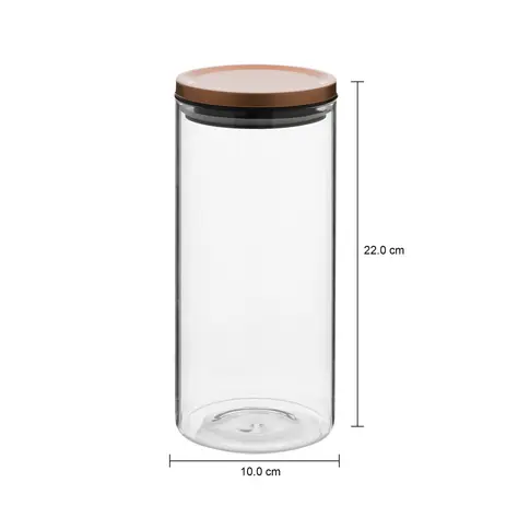 Imagem com medidas do produto POTE HERMÉTICO 1,4 L BOWDEN