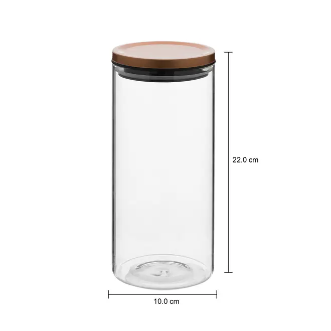 POTE HERMÉTICO 1,4 L BOWDEN - INCOLOR/COBRE - Foto 5
