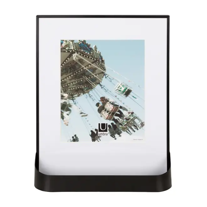 KIT MOLDURA 20 CM X 25 CM COM PRATELEIRA MATINEE - PRETO/BRANCO - Foto 1
