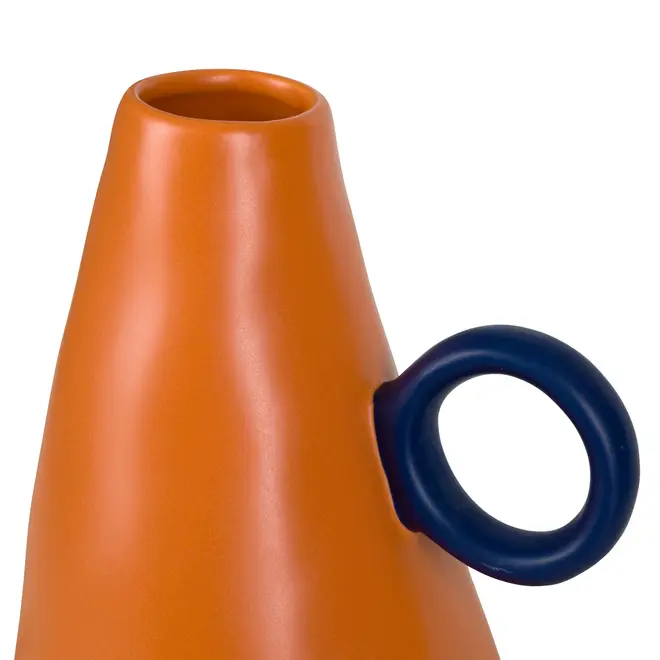VASO GARRAFA 16 CM KANATA - TERRACOTA/AZUL - Foto 5