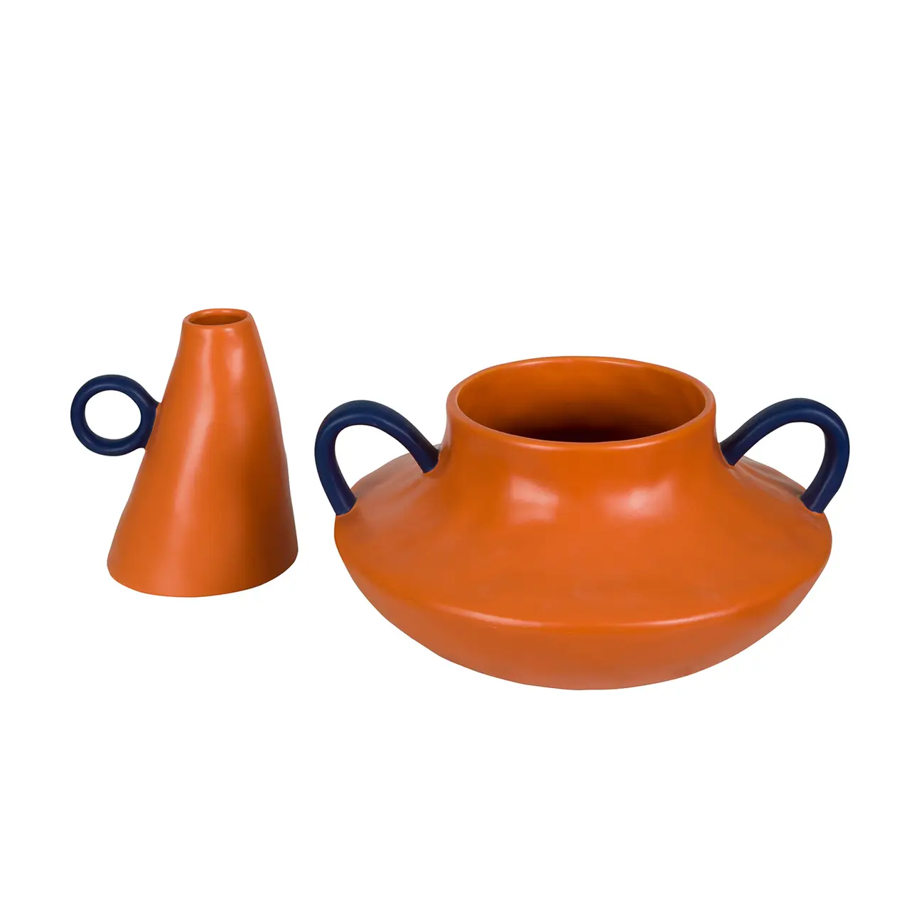 VASO GARRAFA 16 CM KANATA - TERRACOTA/AZUL - Foto 6