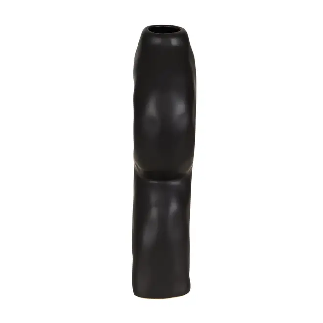 VASO DECORATIVO 21 CM SANAMU - PRETO - Foto 3