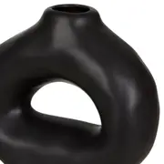 VASO DECORATIVO 21 CM SANAMU - PRETO - Foto 4