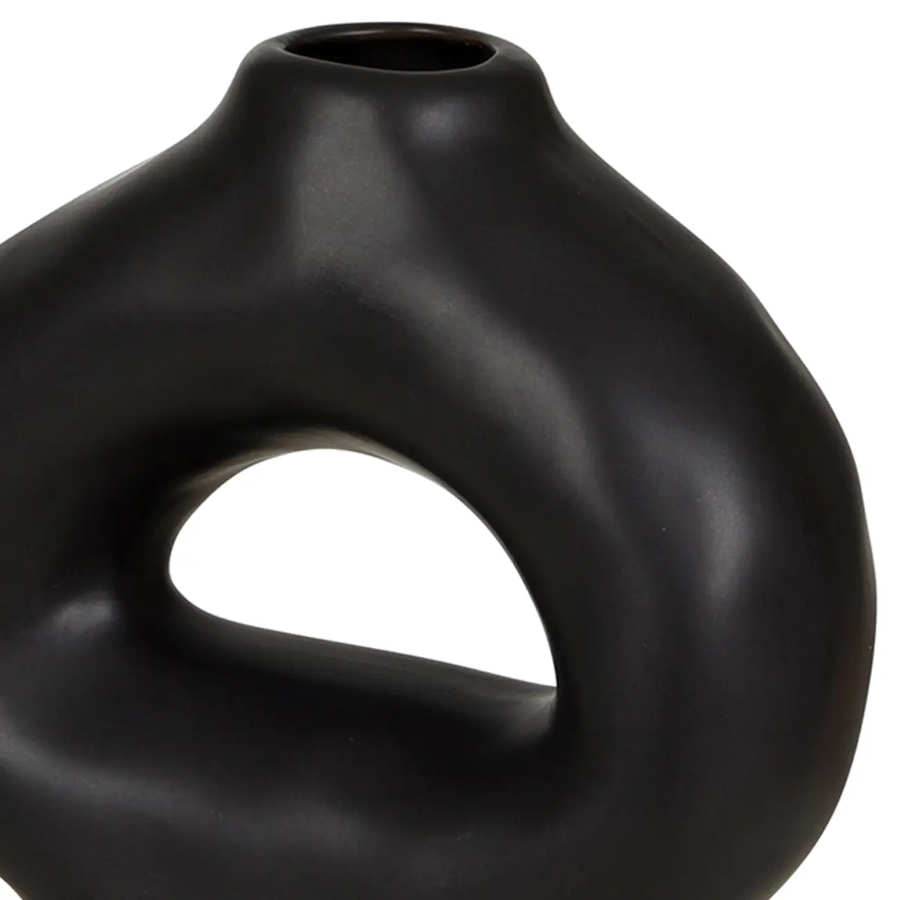 VASO DECORATIVO 21 CM SANAMU - PRETO - Foto 4